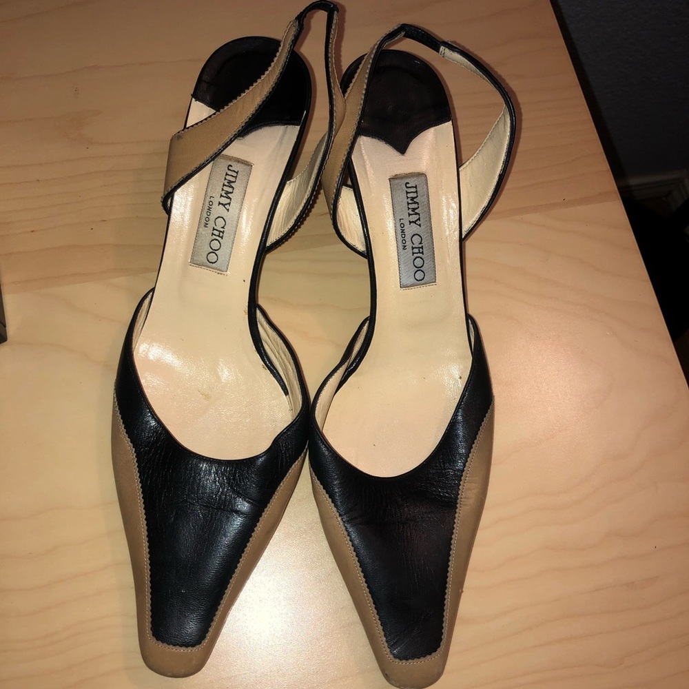 Vintage jimmy choo slingback pumps 41